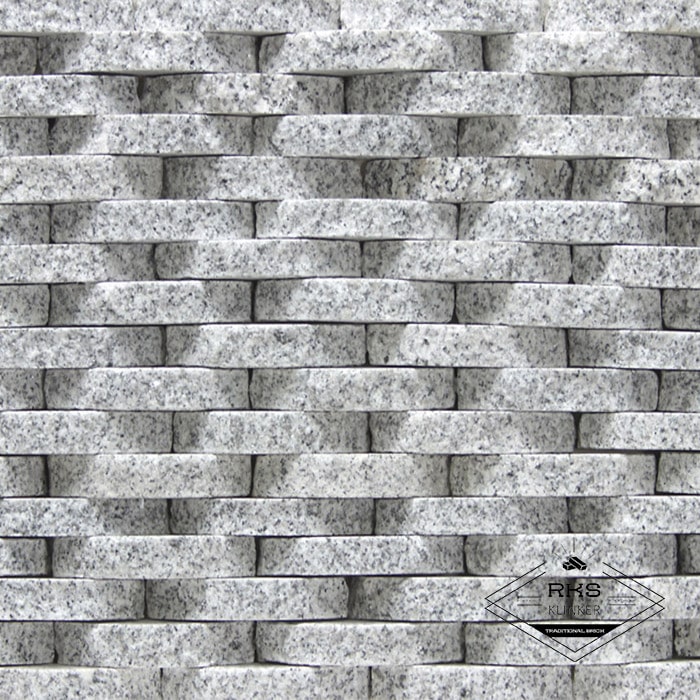 Фасадный камень Плетёнка — Гранит Белла Уайт в Курске